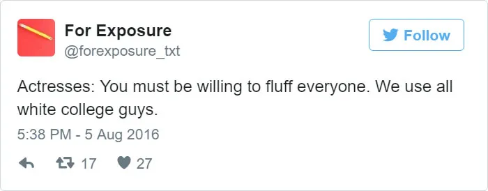 97 People Who Think They Can Pay Artists In "Exposure"