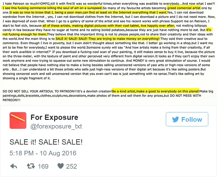 97 People Who Think They Can Pay Artists In "Exposure"