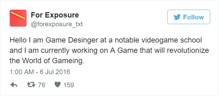 97 People Who Think They Can Pay Artists In "Exposure"