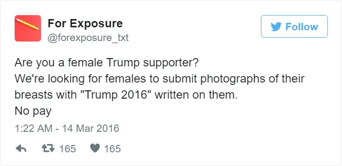97 People Who Think They Can Pay Artists In "Exposure"