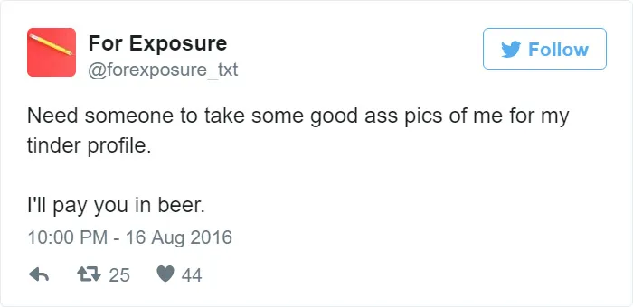 97 People Who Think They Can Pay Artists In "Exposure"