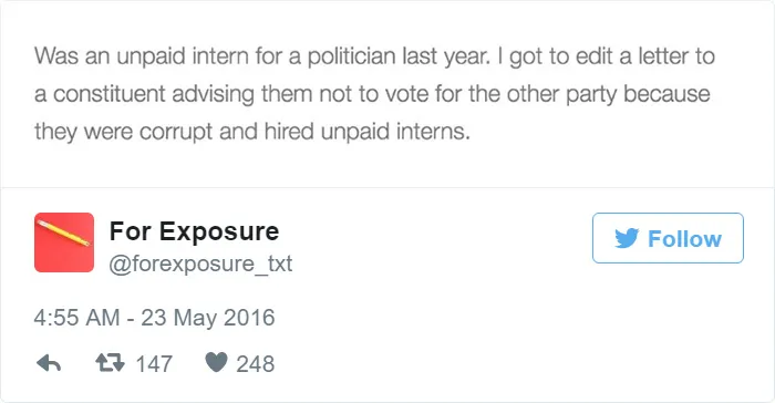 97 People Who Think They Can Pay Artists In "Exposure"