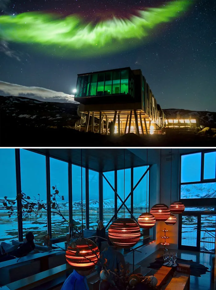 Perfect Location To View The Northern Lights  - Northern Lights Bar In Ion Hotel, Iceland