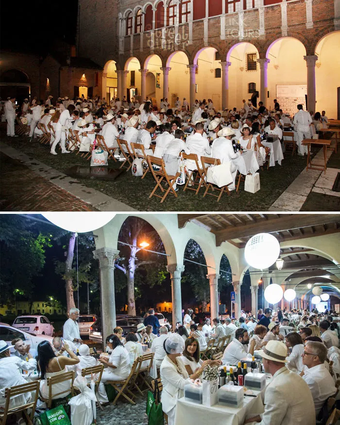 Dine In The Streets, In A Location That Will Be Revealed Only At The Last Minute, Street Dinner, Ferrara, Italy