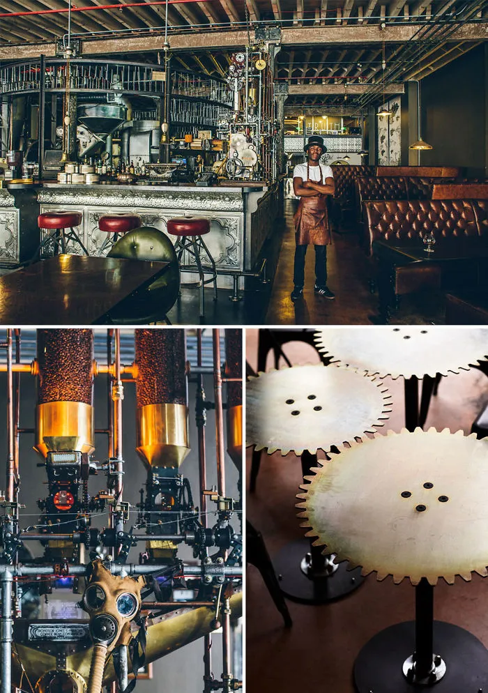Impressive Steampunk Design, Truth Coffee, Cape Town, South Africa