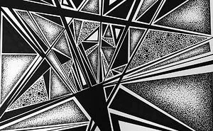 I Create Geometric Drawings With Thousands Of Dots