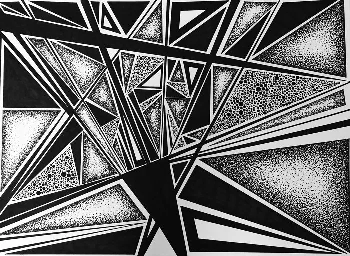 I Create Geometric Drawings With Thousands Of Dots