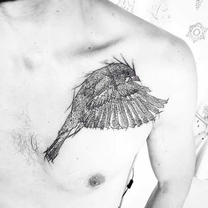 Colorful And Sketchy Tattoos By Vesna