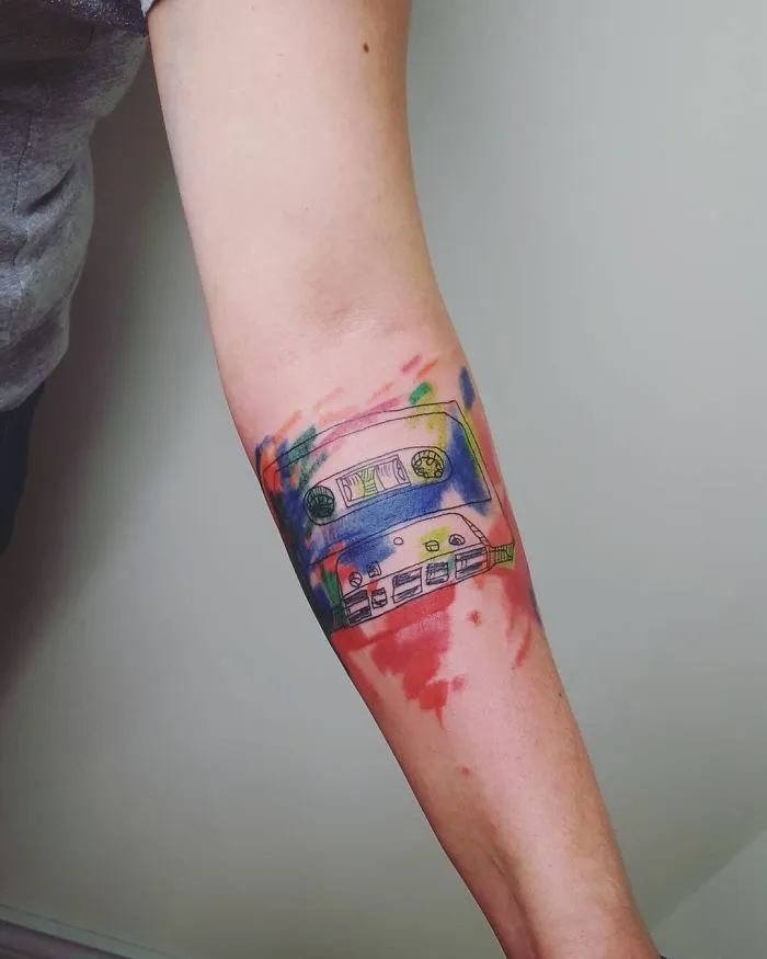 Colorful And Sketchy Tattoos By Vesna