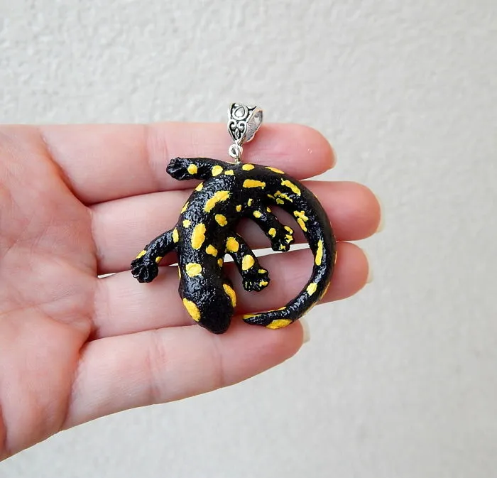 I Made This Fire Salamander Pendant Out Of Clay