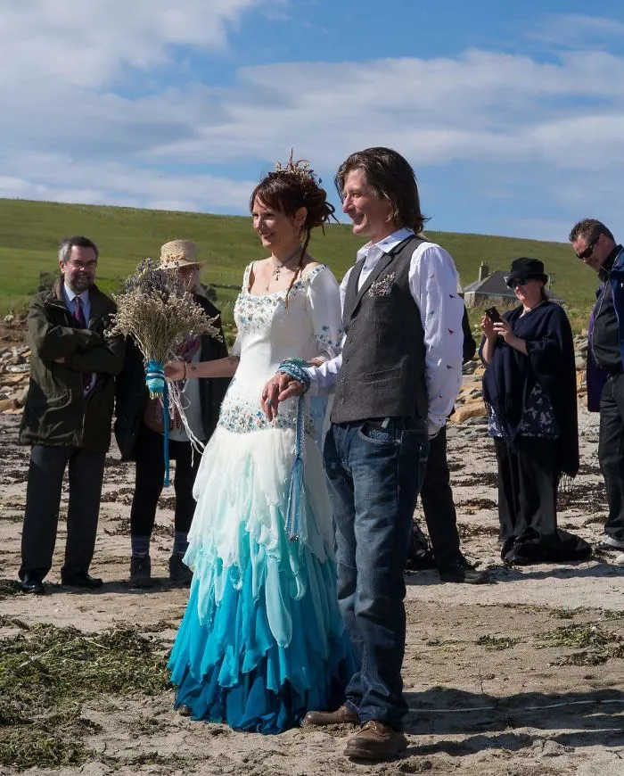 Dip Dye Wedding Dress Trend Will Make Your Big Day More Colorful