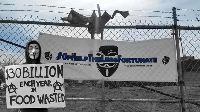 Anonymous Sets Up Free Pop-Up Street For Homeless.