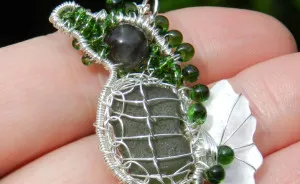 I Make Seahorses Out Of Wire And Beach Glass