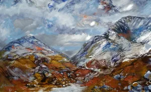 I Paint Dynamic Landscapes On Scrap Metal
