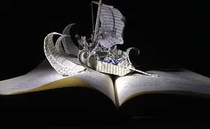 I Recreate Bible Scene Paintings Out Of Old Donated Books