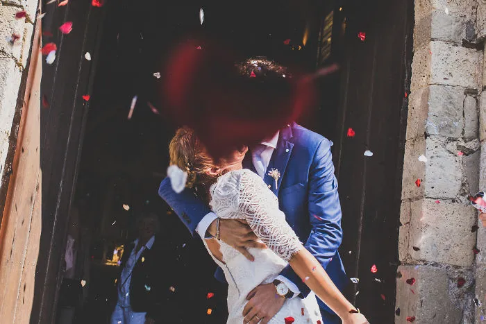 Perfectly Timed Wedding Picture?