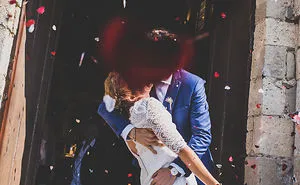 Perfectly Timed Wedding Picture?