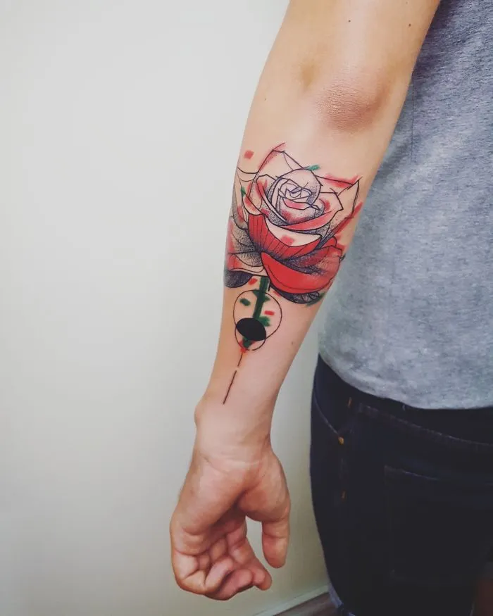 Colorful And Sketchy Tattoos By Vesna