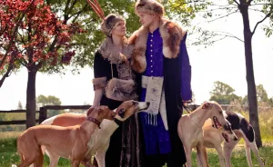Polish Nobility With Sighthounds