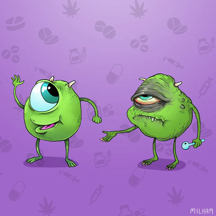 Mike Wazowski After Years Of Crack
