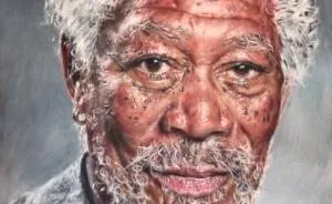I Created Colored Pencil Portrait Of Morgan Freeman