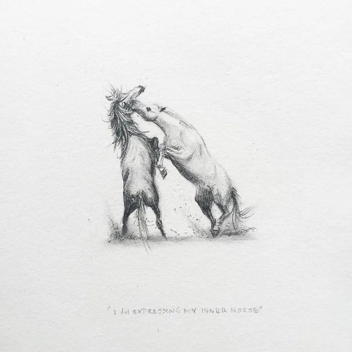 I Gave Up My Career To Raise A Family And To Stay Creative I Started Drawing Miniatures Every Day