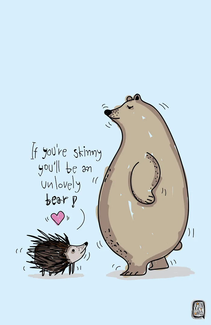 I Draw Cartoons With Cute Messages