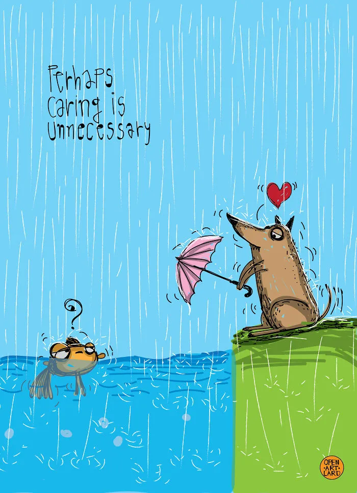 I Draw Cartoons With Cute Messages