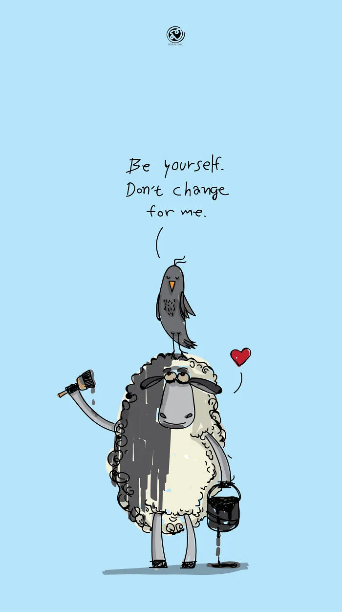 I Draw Cartoons With Cute Messages