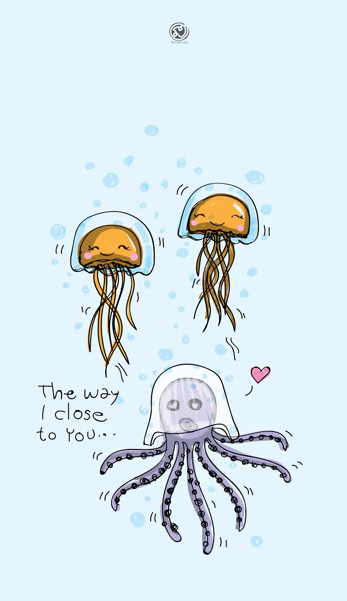 I Draw Cartoons With Cute Messages