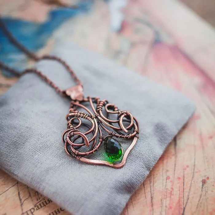 Large Ancient Forests Inspired Me To Create This Wire Wrapped Jewelry