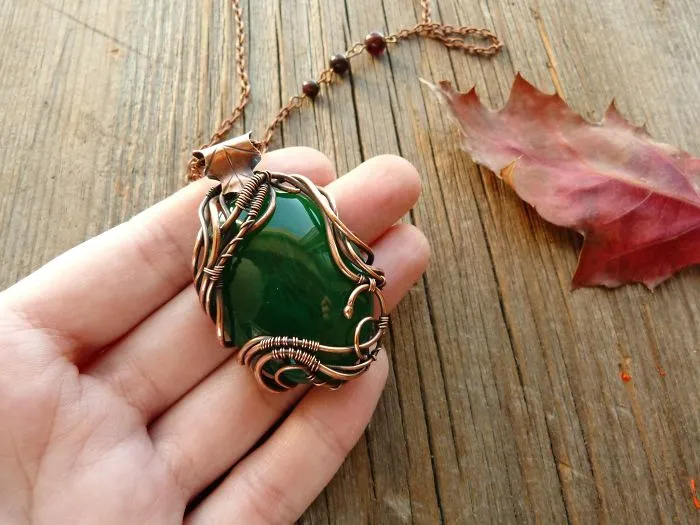 Large Ancient Forests Inspired Me To Create This Wire Wrapped Jewelry