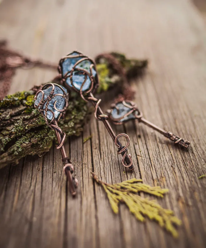 Large Ancient Forests Inspired Me To Create This Wire Wrapped Jewelry