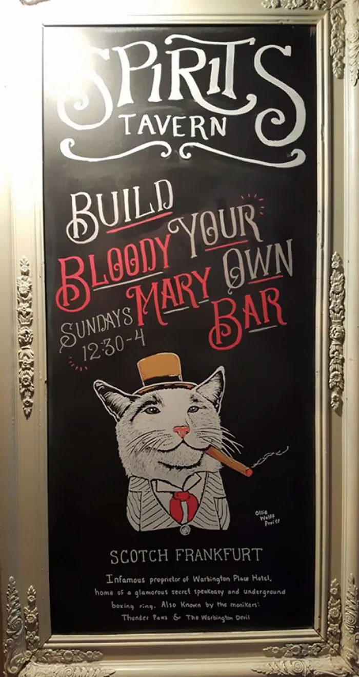 Woman Helped Friend's Bar By Drawing Chalk Signs, The Result Was So Good It Increased The Sales