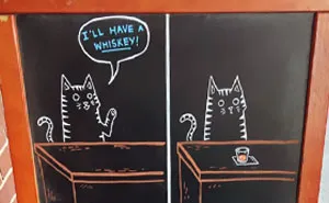 Woman Helped Friend's Bar By Drawing Chalk Signs, The Result Was So Good It Increased The Sales
