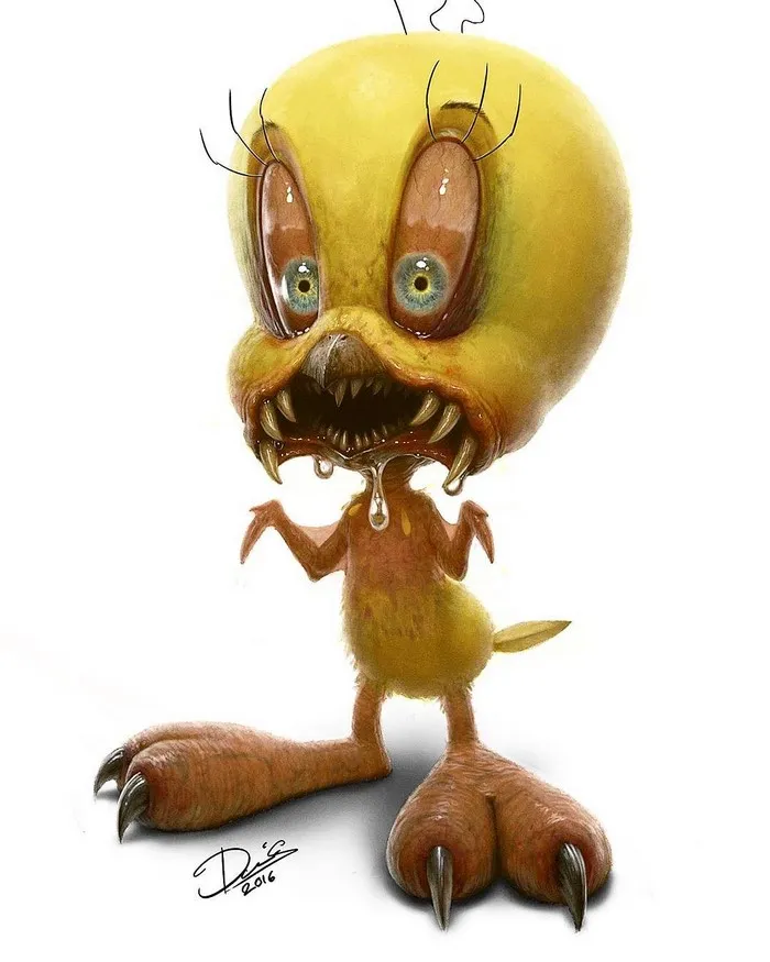 11 of Your Favorite Childhood Cartoon Characters Turned Into Monsters Will Give You Nightmares