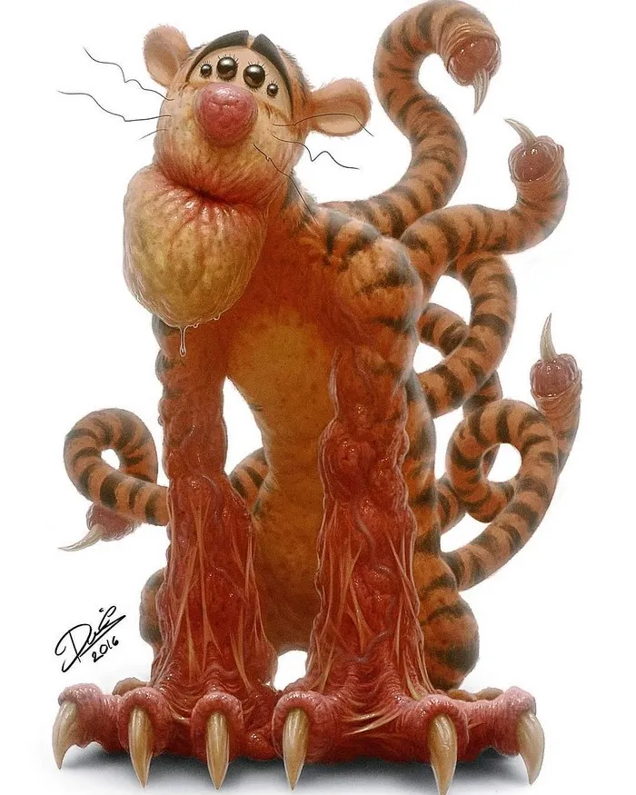 11 of Your Favorite Childhood Cartoon Characters Turned Into Monsters Will Give You Nightmares