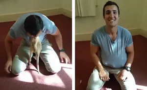 Orphan Kangaroo Thinks This Cop Is His Mom