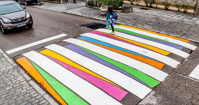 Madrid's Crosswalks Turned Into Colorful Works Of Art By Bulgarian Artist