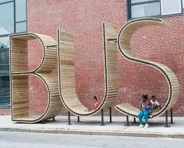 Bus Stop Bench