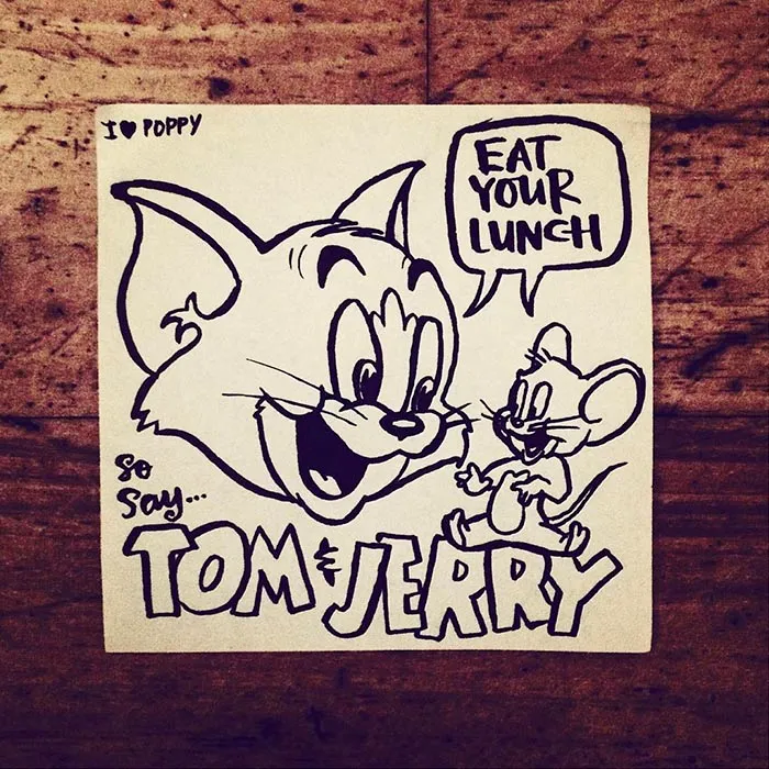 Dad Surprises His Daughter With Different Post-It Note Hidden In Her Lunch Every Day For Past 3 Years