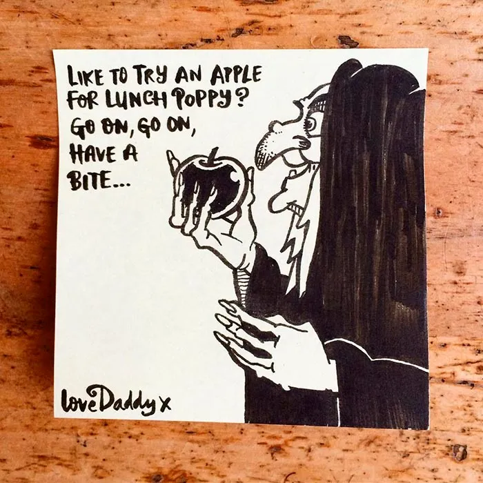 Dad Surprises His Daughter With Different Post-It Note Hidden In Her Lunch Every Day For Past 3 Years