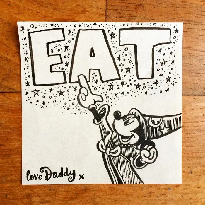 Dad Surprises His Daughter With Different Post-It Note Hidden In Her Lunch Every Day For Past 3 Years
