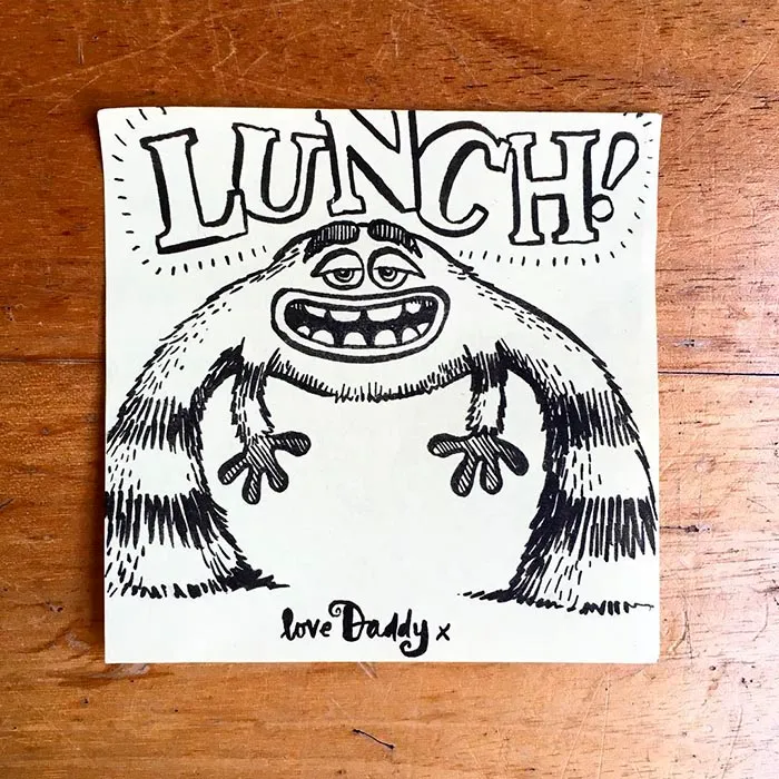 Dad Surprises His Daughter With Different Post-It Note Hidden In Her Lunch Every Day For Past 3 Years