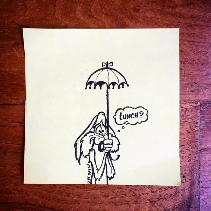Dad Surprises His Daughter With Different Post-It Note Hidden In Her Lunch Every Day For Past 3 Years