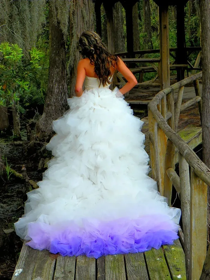 Dip Dye Wedding Dress Trend Will Make Your Big Day More Colorful