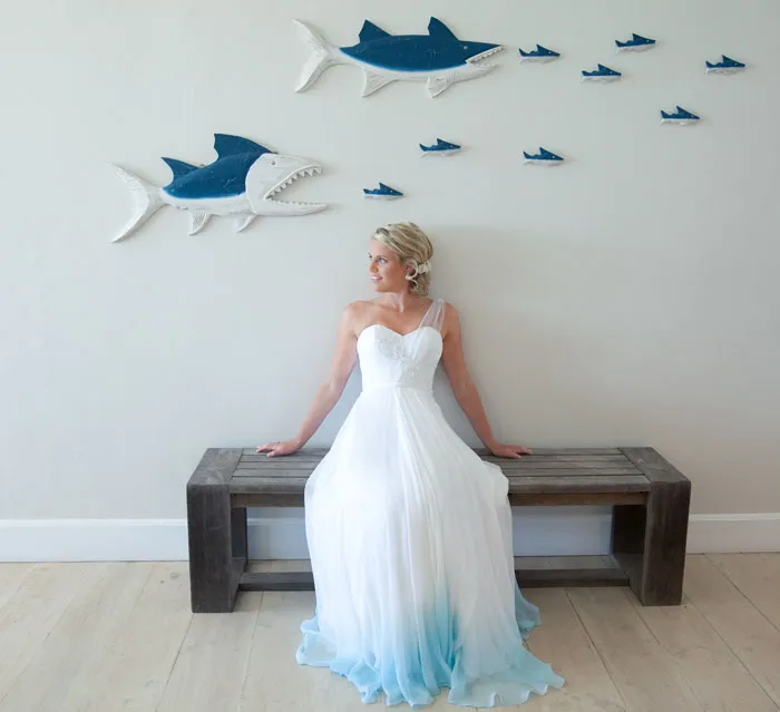 Dip Dye Wedding Dress Trend Will Make Your Big Day More Colorful