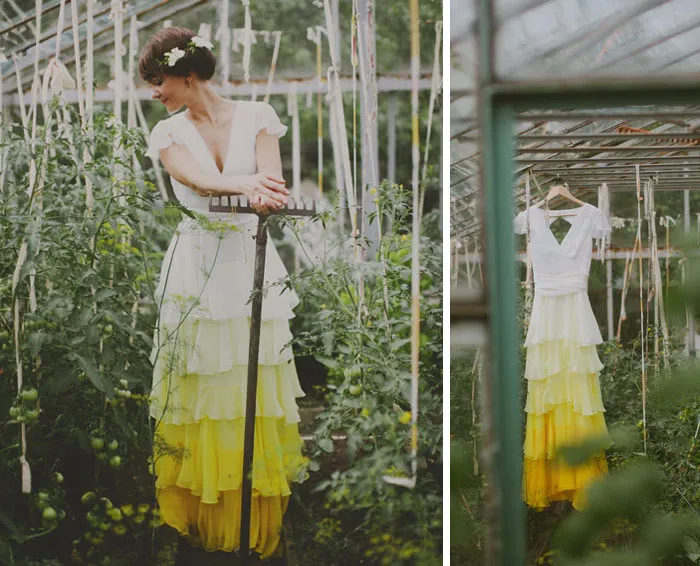 Dip Dye Wedding Dress Trend Will Make Your Big Day More Colorful