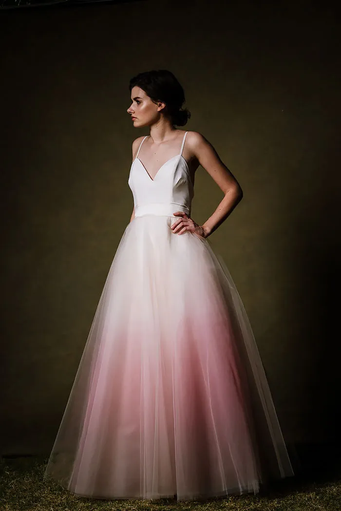 Dip Dye Wedding Dress Trend Will Make Your Big Day More Colorful