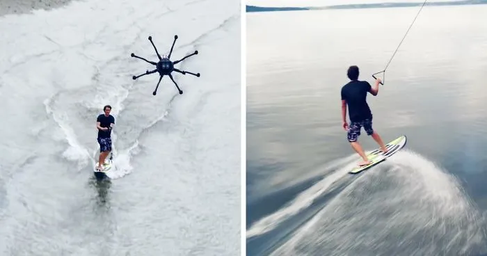 Drone-Surfing Looks Rad